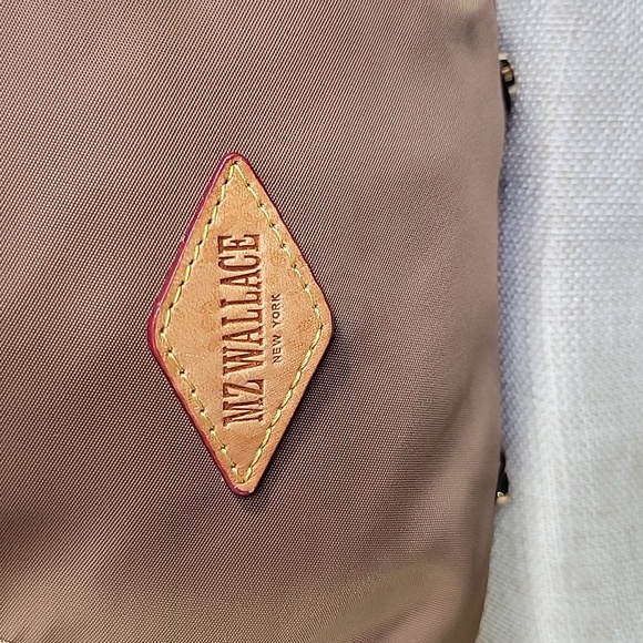 MZ Wallace Brown Nylon Leather Shoulder Bag - Picture 7 of 13